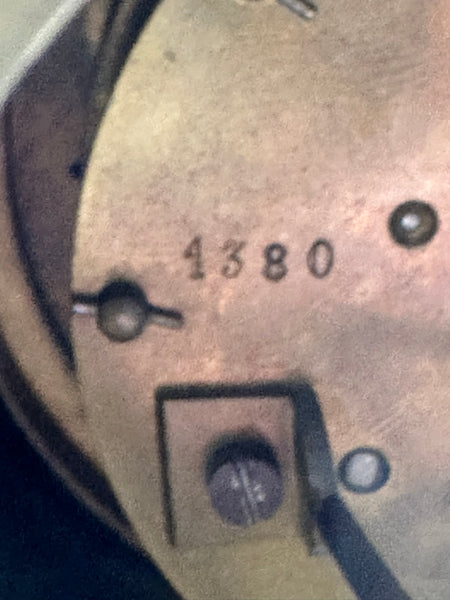 French Mantle Clock Guibel Paris 19th Century. Gilded Bronze Cherub Playing Drum