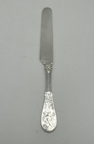 Tea Knife. Tiffany & Co. Sterling Silver Flat Handle. Japanese Pattern. 8"