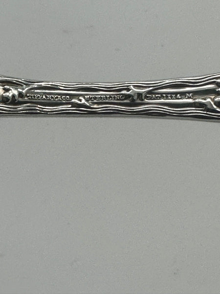 12 Forks 6 Knives. Tiffany & Co. Sterling Silver Wave Edge. C Monogram.