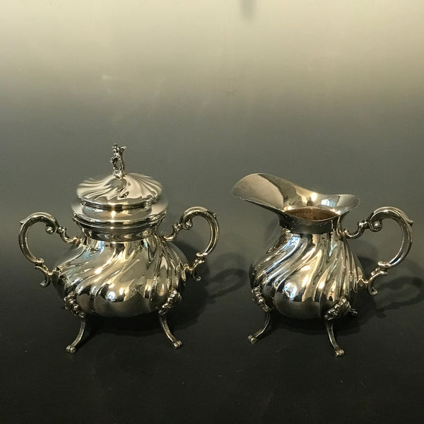 Four Pc. Tea and Coffee Service. Italian 800 Silver. 1200 grams.