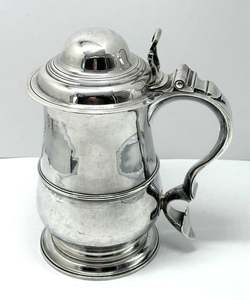 Tankard. English Sterling Silver. Georgian Period. London 1776 Date. James Young