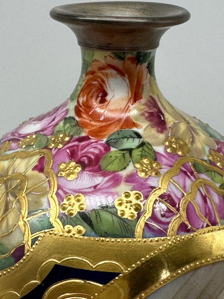8 3/4" Vase. Late 19th or Early 20th Art Nouveau Porcelain Beehive Mark. Vienna