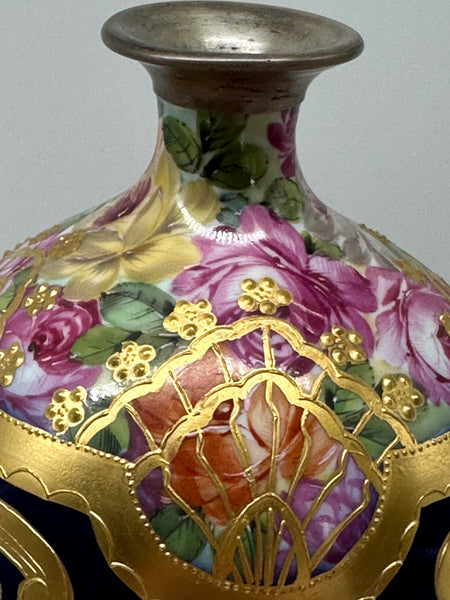 8 3/4" Vase. Late 19th or Early 20th Art Nouveau Porcelain Beehive Mark. Vienna