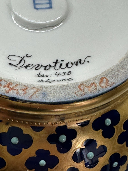 8 3/4" Vase. Late 19th or Early 20th Art Nouveau Porcelain Beehive Mark. Vienna