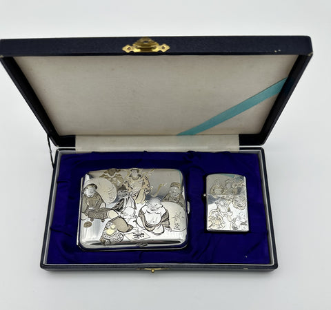 silver cigarette case hallmarked Case, Birmingham 1915 Antique Silver Tagged "cigarette