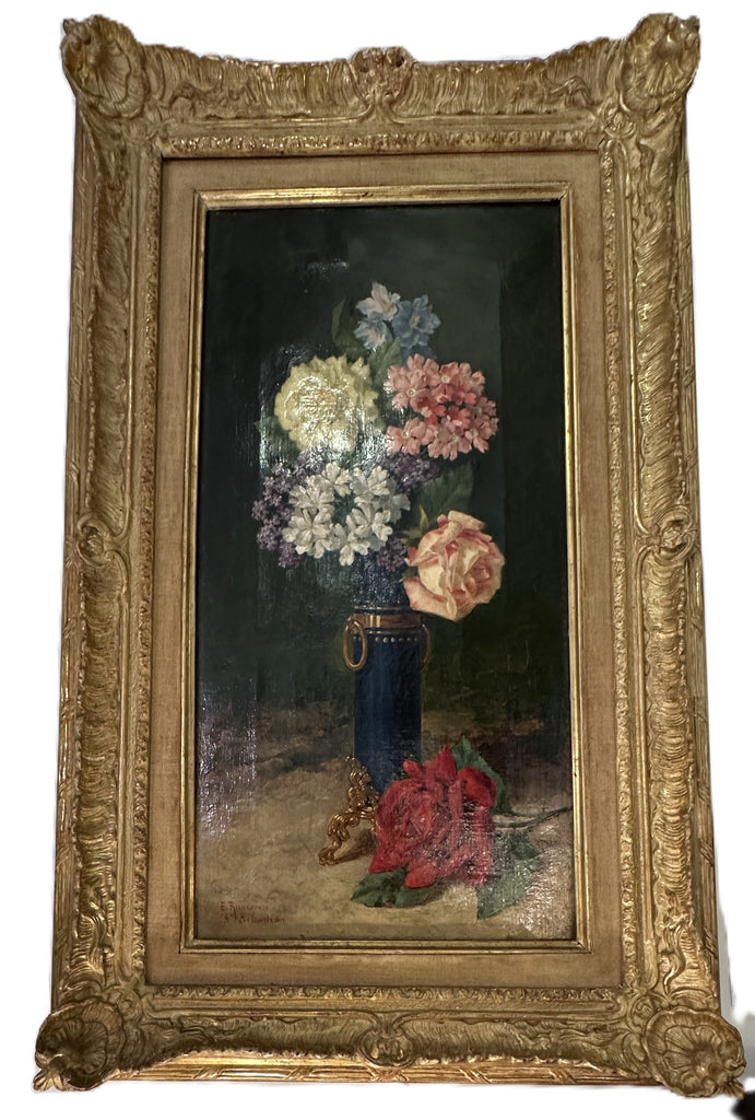 Enrique Rumoroso y Valdes (1843-1897) Spanish. Oil Painting on Canvas Still Life