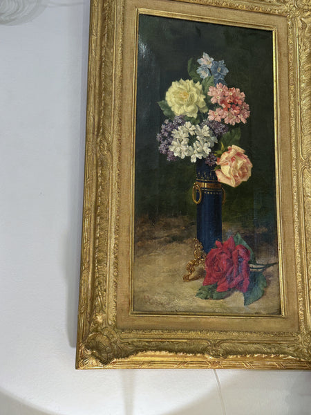 Enrique Rumoroso y Valdes (1843-1897) Spanish. Oil Painting on Canvas Still Life