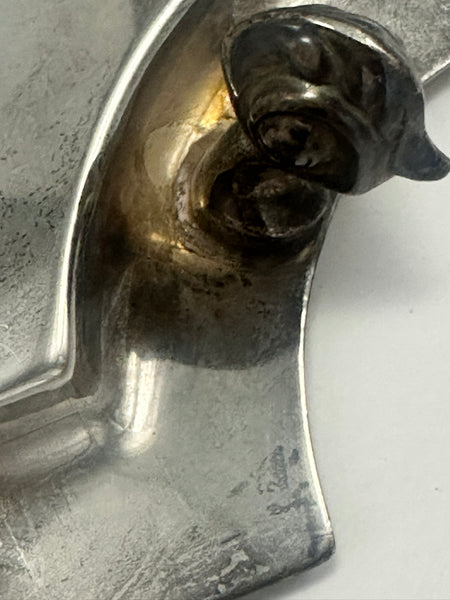 Footed Tray. English Sterling Silver. Sheffield 1944. Emile Viner 12" x 12" 866g