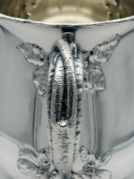 Loving Cup Wine Bucket. Gorham Sterling Silver. Branch Handles and Blossoms. 8"