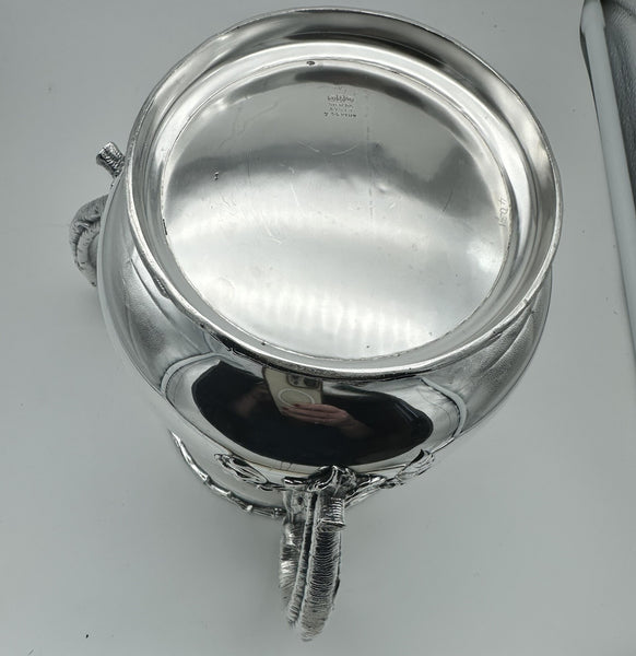 Loving Cup Wine Bucket. Gorham Sterling Silver. Branch Handles and Blossoms. 8"