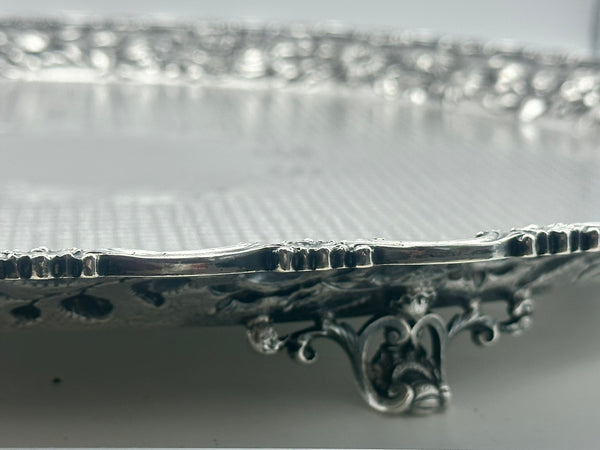 Letter Opener. Chinese Carved Jade Buckle Handle with Engraved Brass. Circa 1920