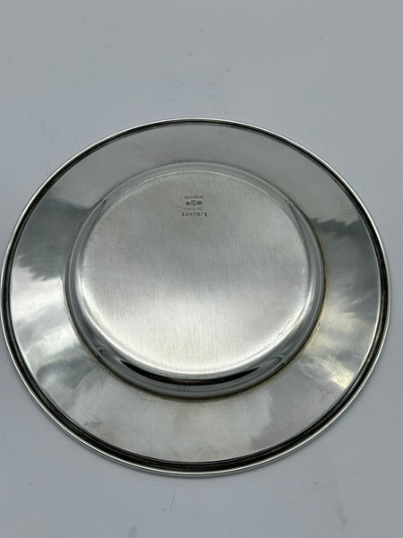 Child's Plate. Gorham Co. Sterling Silver. Dutch Motif. 6 3/8" Diameter