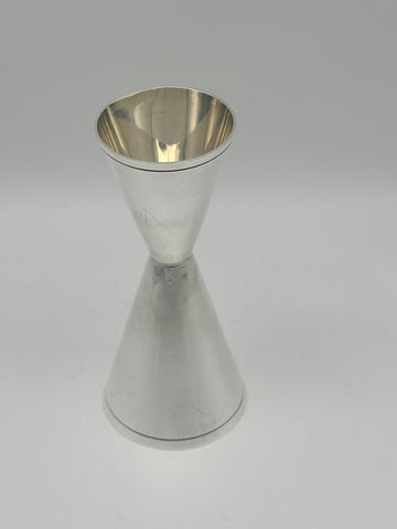 Tiffany & Co Sterling Silver Modernism Double Jigger Shot Glass. 4 3/4"