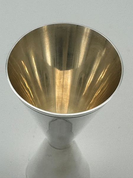 Tiffany & Co Sterling Silver Modernism Double Jigger Shot Glass. 4 3/4"