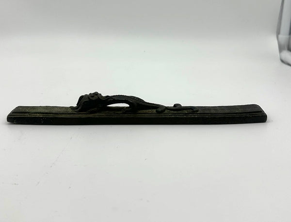 Scroll Weight. Chinese Bronze. Qilin Dragon Figure. Ming/Qing. 8 3/4"