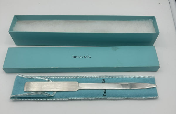 Letter Opener. Tiffany & Co. Sterling Silver. Original Bag and Box.