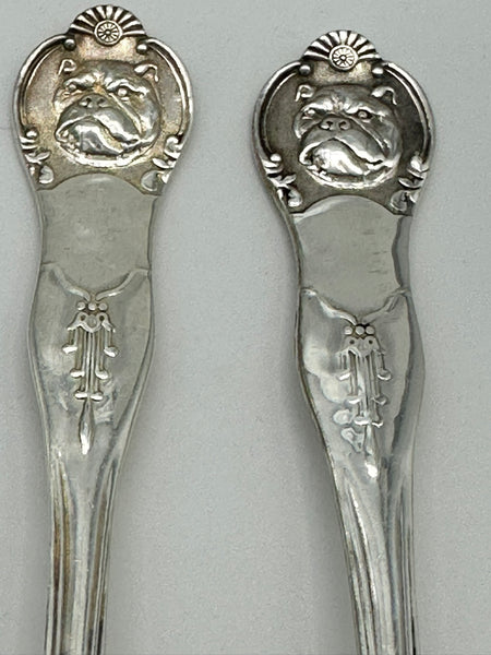 English Sterling Silver Flatware Bulldog Pattern. Birmingham 1915 Date Mark
