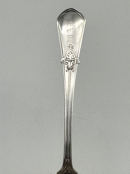 Berry Spoon. Gorham Old Mark Swiss Pattern. Gold Wash. 8 3/4"