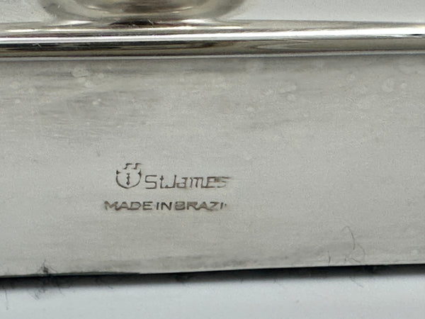 Large Caviar Server. St. James Brazil Silverplate. 12" Height. 20th Century