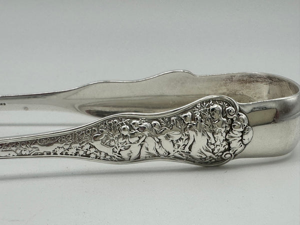 6 1/4" Tongs. Tiffany & Co Sterling Silver Olympian Pattern. 1869-1891