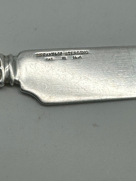Tea Knife. Tiffany & Co. Sterling Silver Flat Handle. Japanese Pattern. 8"