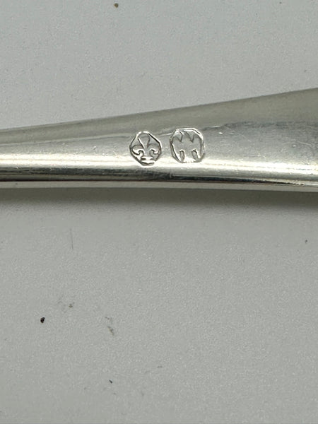 Lettuce Fork. Towle Sterling Silver Lafayette Pattern. H monogram. 9 7/8"