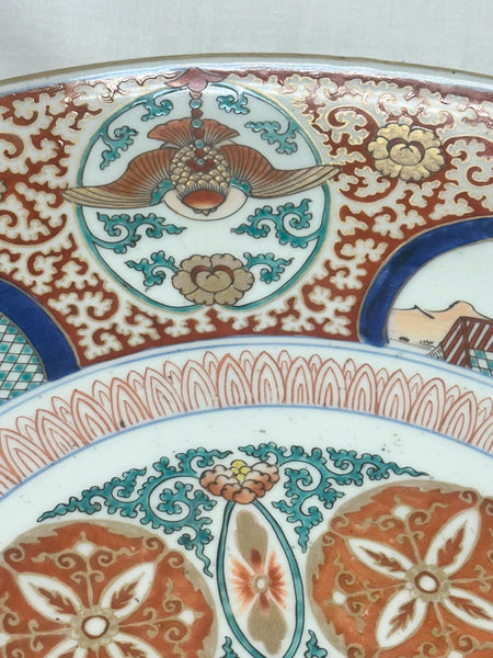 Large Japanese Imari Charger. 19th Century. 18" Diameter