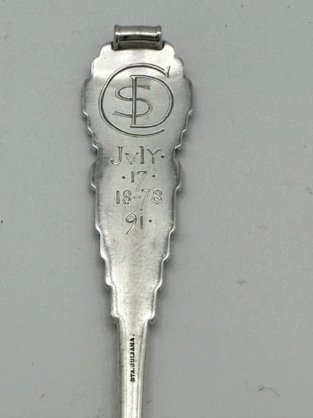 RARE 8 Souvenir Spoons. Gorham Sterling Silver. Saint Juliana Mines Mexico. 7"
