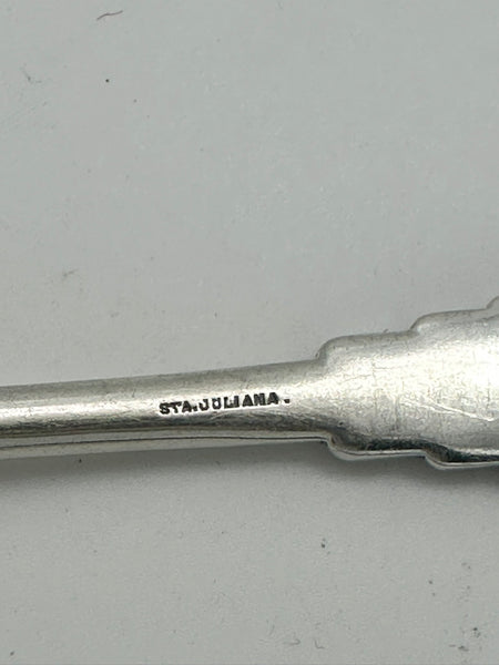RARE 8 Souvenir Spoons. Gorham Sterling Silver. Saint Juliana Mines Mexico. 7"
