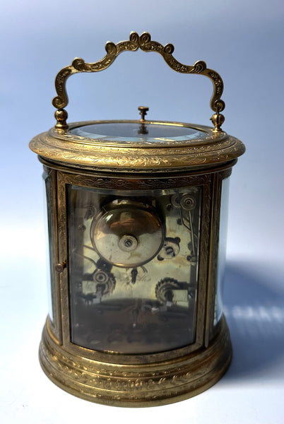 French 19th Century Carriage Clock. Repeater and Alarm. Grand Sonnerie. 8 Day