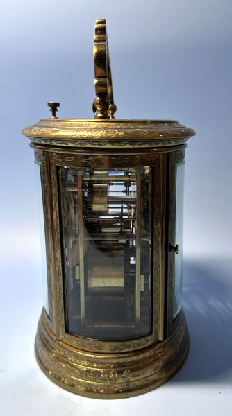 French 19th Century Carriage Clock. Repeater and Alarm. Grand Sonnerie. 8 Day