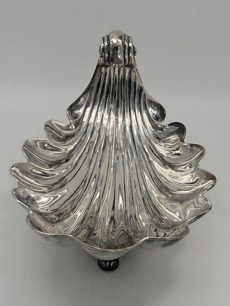 Boat Shaped Footed Serving Bowl. Mexican Sterling Silver Sanborns. 8 1/4" 532g