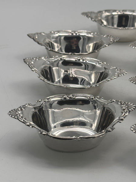7 Bon Bon Nut Cups. Birks Sterling Silver. 3 7/8". 168 grams