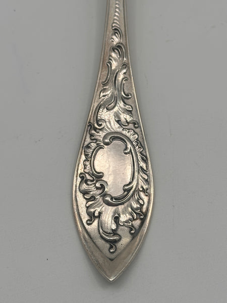 Large Pierced Serving Spoon. Danish Silver. 1906 date mark. 10 7/8". 92 grams