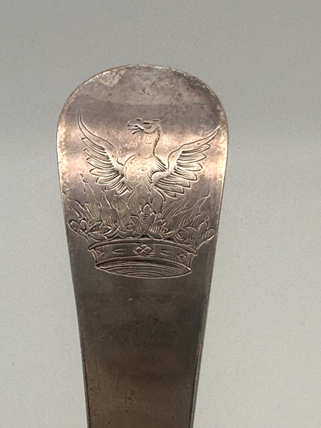 Large Serving Spoon. Georgian English Sterling Silver London 1769. 13 1/2"