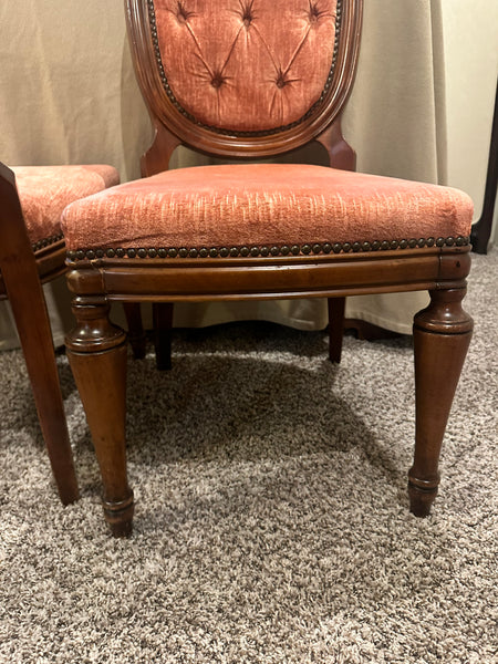 Pair Upholstered Side Chairs. 19th Century