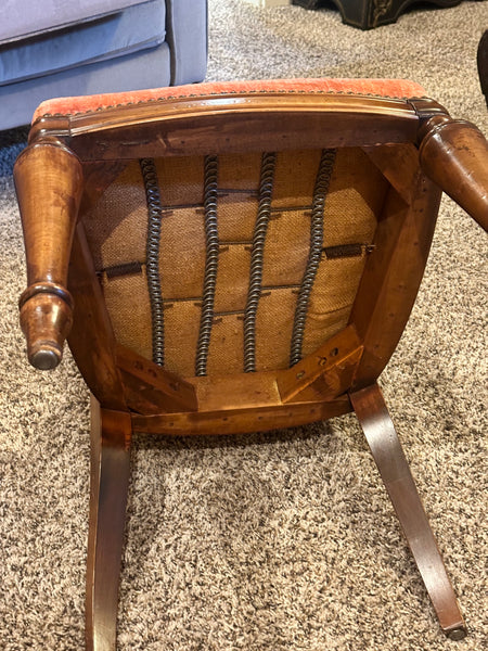 Pair Upholstered Side Chairs. 19th Century