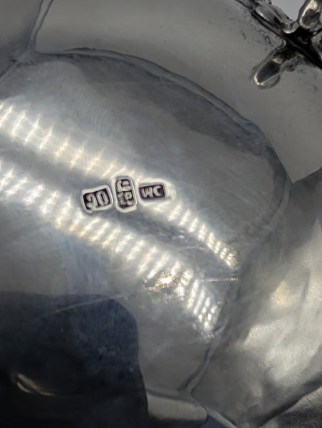 Chinese Export Silver Pierced Dragon Bowl. WC Maker Mark. Circa 1890