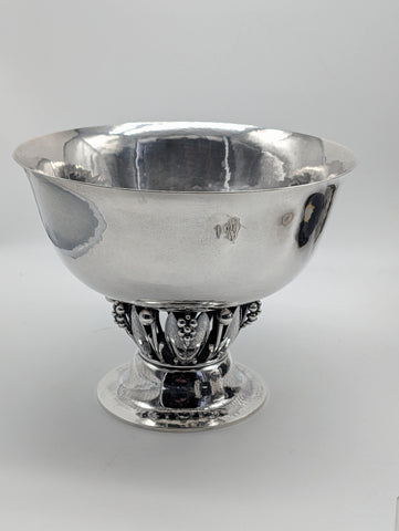 Compote Pedestal Bowl. Georg Jensen Denmark Sterling Silver. #197A. 6" H