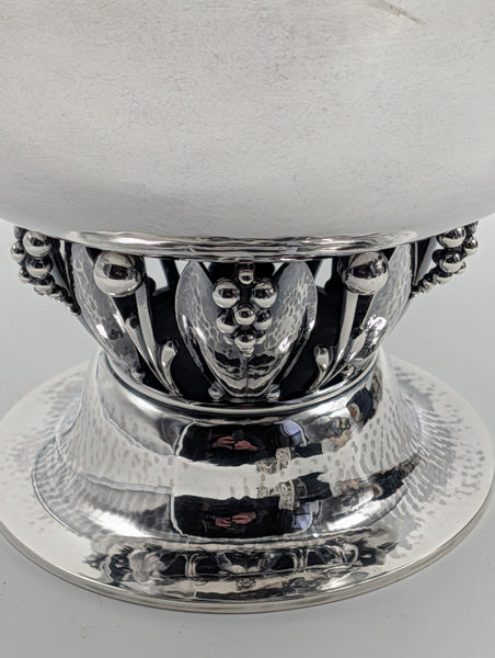 Compote Pedestal Bowl. Georg Jensen Denmark Sterling Silver. #197A. 6" H