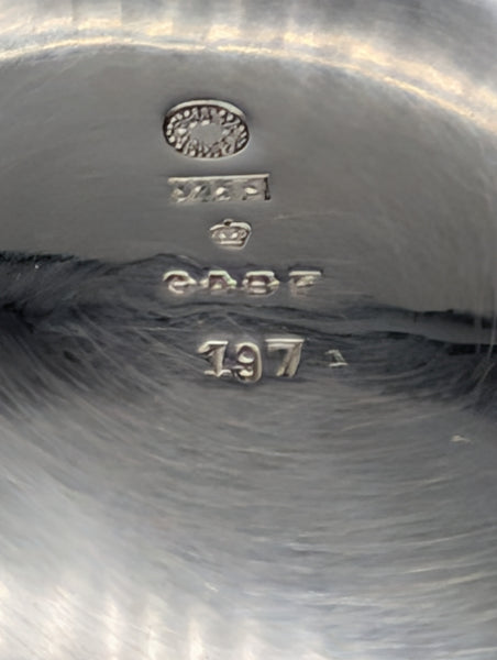 Compote Pedestal Bowl. Georg Jensen Denmark Sterling Silver. #197A. 6" H