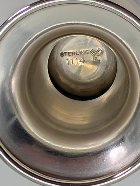 Set of 12 Cordial Shot Glasses. American Lunt Sterling Silver. #1114. 2 3/4" H