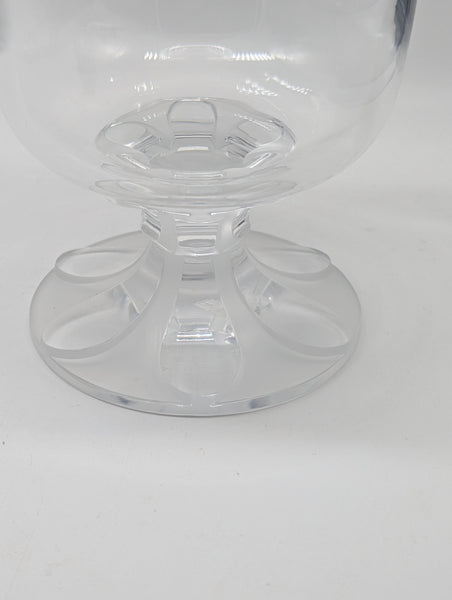 Decanter. Lalique French Glass. Valencay Pattern Clear and Frosted. 10 1/4"