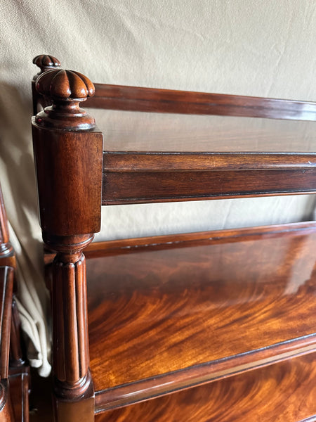 William IV Serving Table Mahogany Wood. Three Tiers.