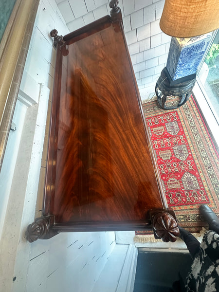 William IV Serving Table Mahogany Wood. Three Tiers.