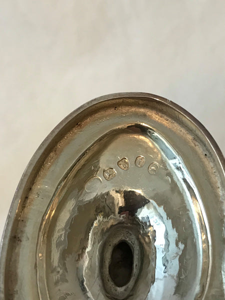 Pair of master cellars. English sterling silver.