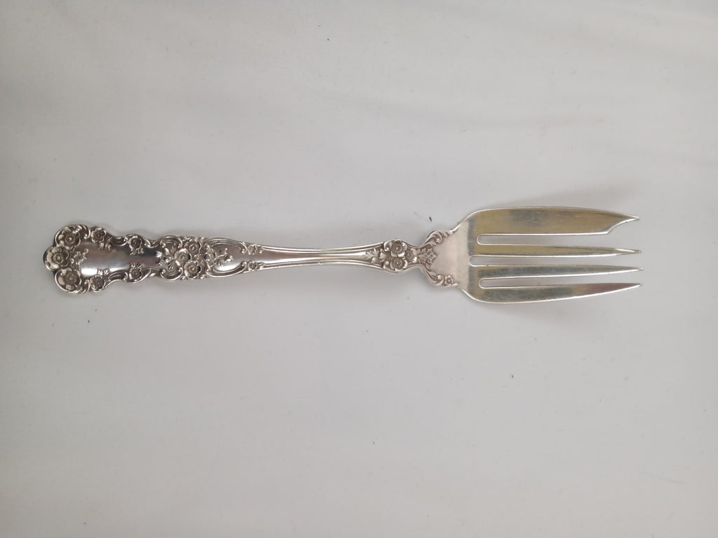 Gorham Sterling Silver Salad Fork with Buttercup Pattern.