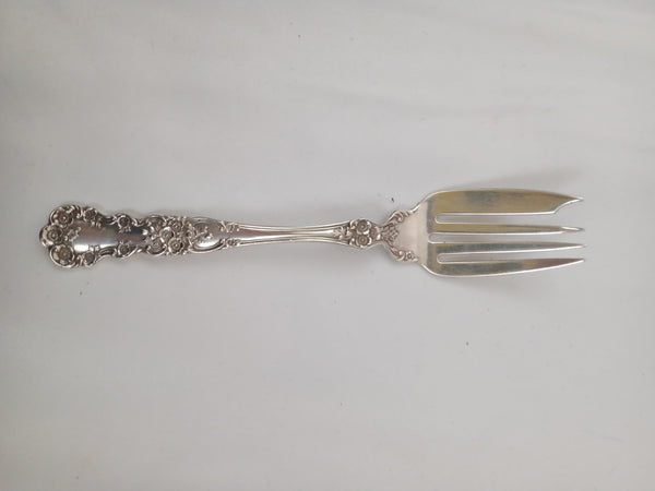 Gorham Sterling Silver Salad Fork with Buttercup Pattern.