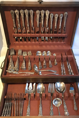 Set of Sterling Teaspoons by Whiting, Louis Xv Pattern