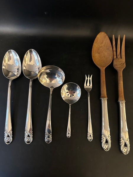 Sterling Silver Dinner Flatware Service International Spring Glory Service for 8